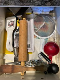 Two Drawers Of Misc Kitchen Utensils