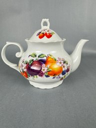 Teapot With Fruit Motif