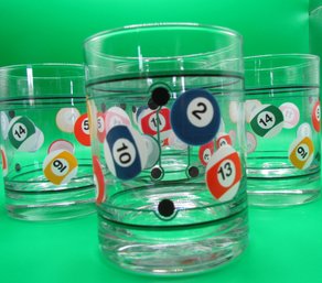 Billiard Glasses Set Of 5  *local Pick Up Only*