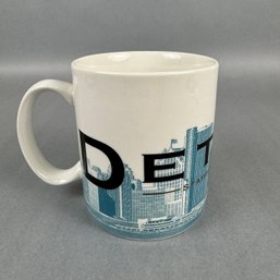 Starbucks Mug - Detroit Skyline Series 1 - 2002