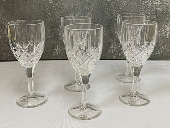 Gorham Tall Stemmed Crystal Wine Glasses SET OF 5