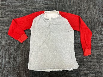 Vintage Thermal Henley Shirt