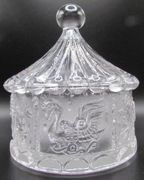 Vintage Goebel Crystal Carousel Candy Dish  **local Pick Up Only**
