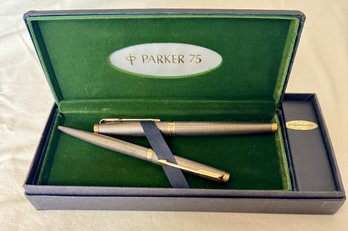 Parker 75 Pen And Pencil Set In Original Box *LOCAL PICKUP ONLY - NO SHIPPING*