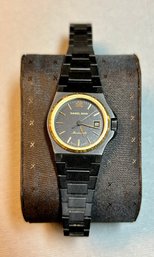 Daniel Mink Black Case With Date And Stainless Strap