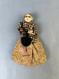 Small Vintage Fabric Doll