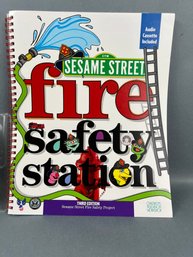 Sesame Street Fire Safety Station Book With Cassette