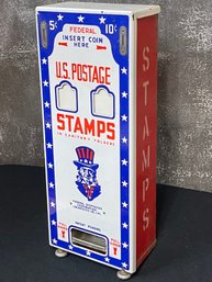 Vintage U.S. Federal Postage Stamp Machine Dispenser Americana Uncle Sam