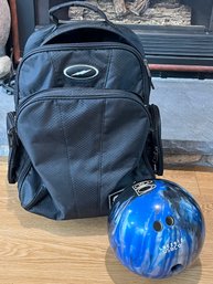 Rolling Bowling Ball Case And Ball