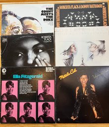 Lot Of 6 Pop Albums. Ella Fitzgerald, Whitney Houston, Roberta Flack.