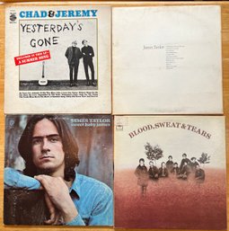 Lot Of 4 Pop Albums. James Taylor, Chad & Jeremy, BS&T.