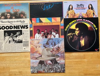 Lot Of 6 Albums, James Brown, Buffy Sainte Marie, Weather Report.