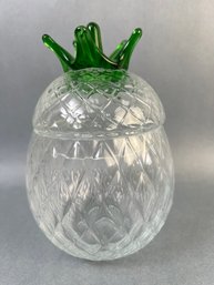 Vintage Bohemia Glass Pineapple.