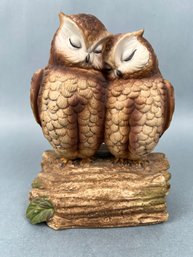 Gorham Owls On A Some Logs Music Box.