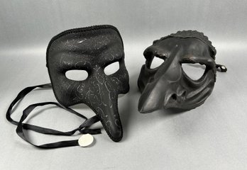 Pair Of Beaked Partial Masks