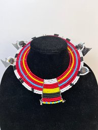 Massai Tribal Beaded Necklace.