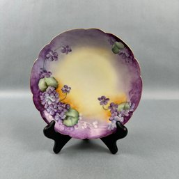 Haviland Hand Painted Floral Plate