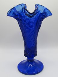 Fenton Cobalt Blue Daffodil Vase *Local Pick Up Only*