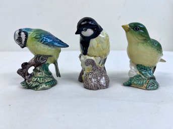 Beswick Birds, Blue Tit, Greenfinch, Unknown.