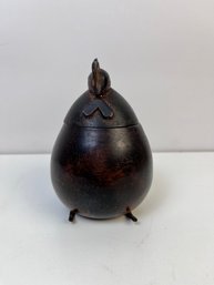 Metal Chicken Sugar Bowl With Lid.