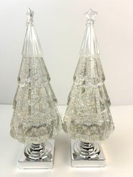 Midwest Gift Light Up Glitter Trees Decor
