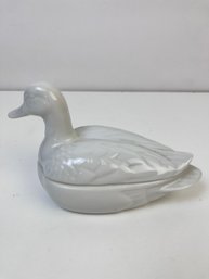 Porcelain Duck Trinket Dish.