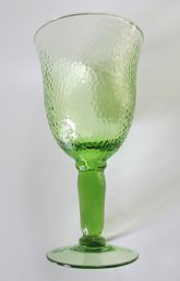 Pebbled Green Goblets *local Pick Up Only*