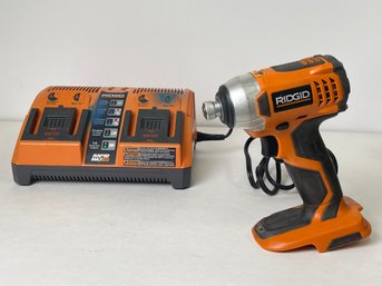 Ridgid Powertool Screwdriver With Battery Charger
