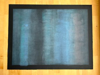 1979 Robert Natkin - Untitled, Blue On Black: Signed Serigraph 6/75