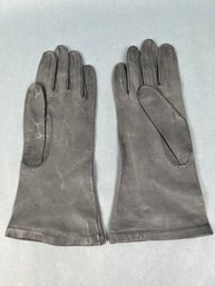 Charter Club Womens Size 7.5 Leather Gloves.