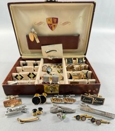 Lot Of Mens Cufflinks And Tie Clips