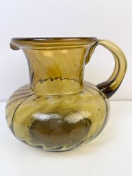 Brown Mexican Glass Pitcher.  *Local Pickup Only*