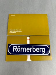 Lufthansa Farewell First Class Present Sign Romerberg