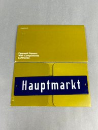 Lufthansa Farewell First Class Present Sign Hauptmarkt