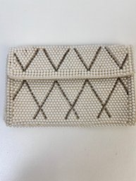 Small Beaded Clutch Purse By Cater Japan.