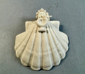 Margaret Furlong White Shell Angel Ornament