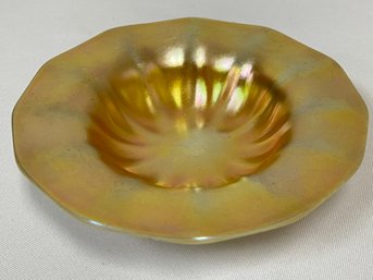 ANTIQUE FAVRILLE GLASS SAUCER PLATE-local Pickup