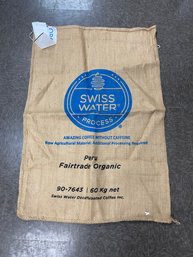 Vintage Novus Coffee Imports Peru Swiss Water Fairtrade 60 KG Bag