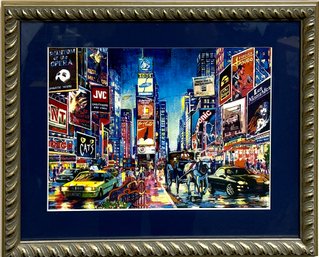 Framed New York Times Square Artwork