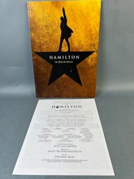Hamilton An American Musical Full Color Program.