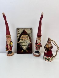 4 Santa Decorations  *Local Pickup Only*