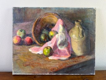 Vivian Goddard, Still Life, Apples & Crock