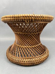 Wicker Plant Stand.