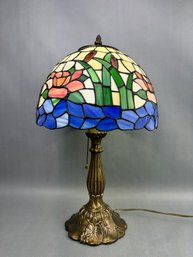 Stained Glass Floral Table Lamp