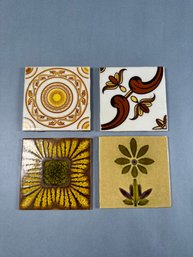 Four Vintage Tiles