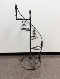 Spiral Iron Plant Stand  *Local Pickup Only*