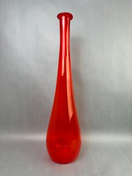 Large Orange Vase