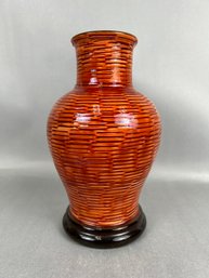 Rosenthal Netter Basket Weave Bud Vase