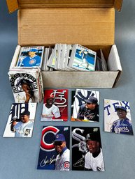 Box Of MLB Cards 1993 Leaf Studio And 1989 Fleer.