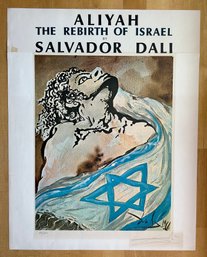 Salvador Dali Signed Poster,  Title: Aliyah The Rebirth Of Israel